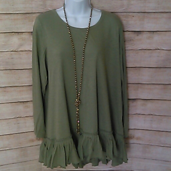 LOGO by Lori Goldstein Tops - LOGO by Lori Goldstein Ruffle Tunic